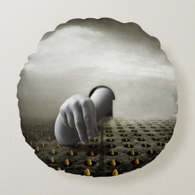 Almofada Redonda Ladrão 2013 da tulipa (Frente)