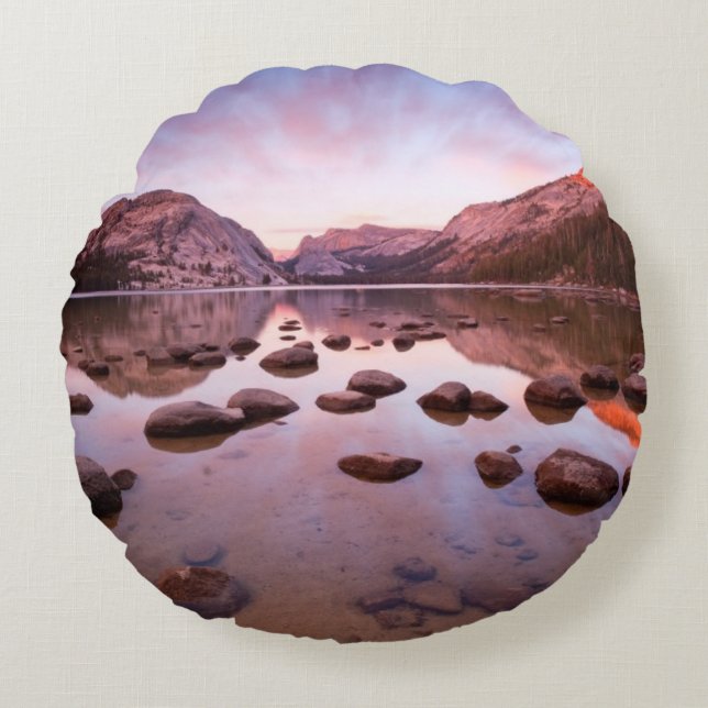 Almofada Redonda Lago Tenaya (Frente)