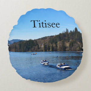 Almofada Redonda Lago Titisee na Floresta Negra