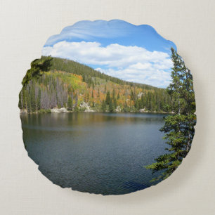 Almofada Redonda Lago Urso no Parque Nacional de Rocky Mountain