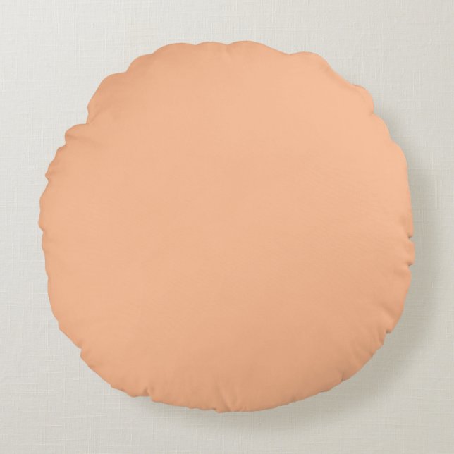 Almofada Redonda Laranja Pastel (Frente)