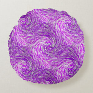 Almofada Redonda Lavanda Twirls....