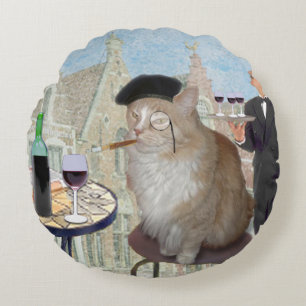Almofada Redonda Le Cat du Cafe