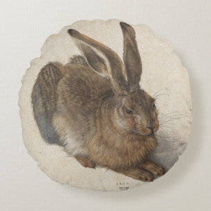 Almofada Redonda Lebre nova por Albrecht Durer