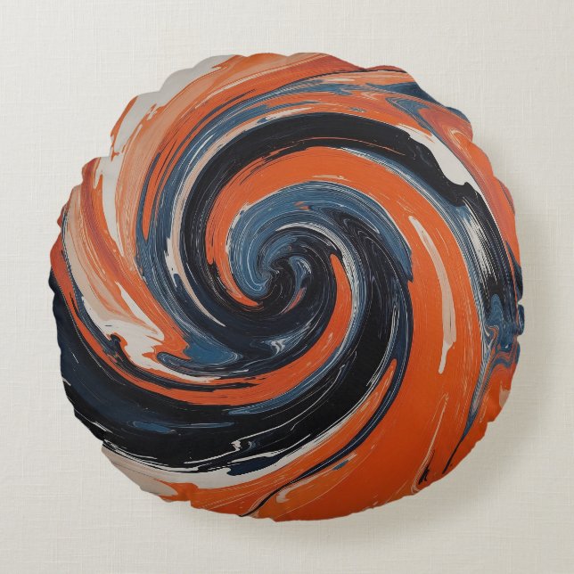 Almofada Redonda L'Étreinte du Feu et de l'Eau (Frente)