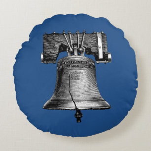 Almofada Redonda Liberty Bell, século XIX