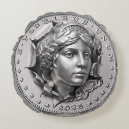 Almofada Redonda Liberty Coin 