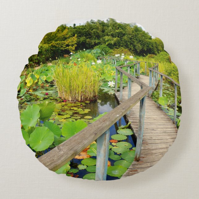Almofada Redonda Lily Pond Round Cushion (Frente)