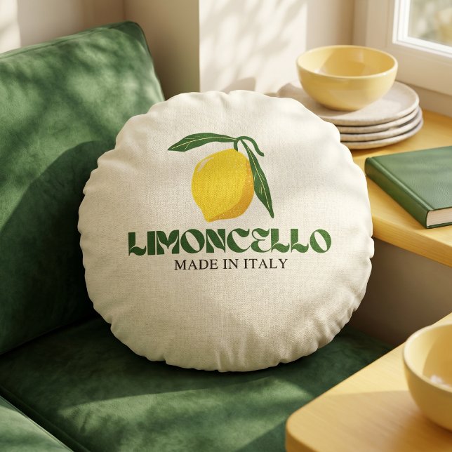 Almofada Redonda Limoncello (Criador carregado)
