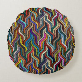 Almofada Redonda Linda África, Étnica Fechada, Travesseiro redondo 