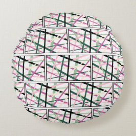 Almofada Redonda Linhas primavera