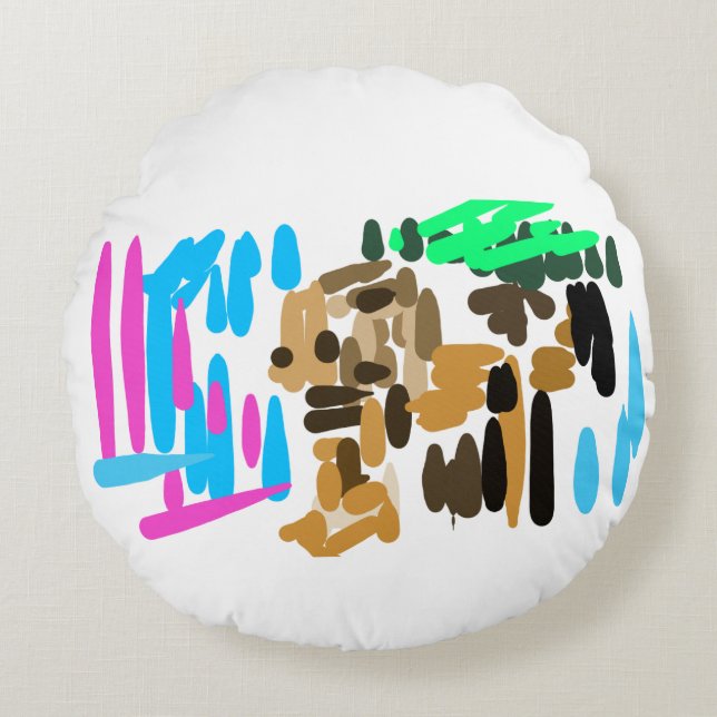 Almofada Redonda Lion joy (Frente)