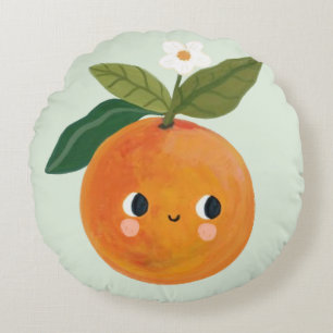 Almofada Redonda Little Cutie Orange Nursery Baby