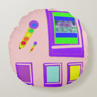 Almofada Redonda Livros sobre Espaço