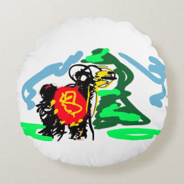 Almofada Redonda Llama  fun  