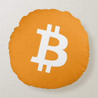 Almofada Redonda Logotipo de Cryptocurrency Bitmoeda