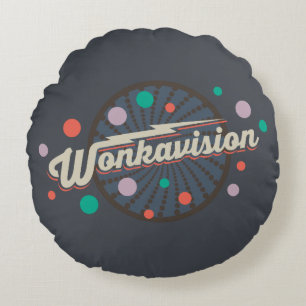 Almofada Redonda Logotipo Wonkavision