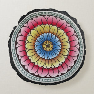 Almofada Redonda Lotus Mandala