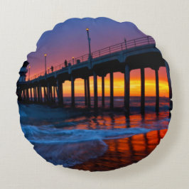 Almofada Redonda Loura e quebrada - Travesseiro Par Sunset HB