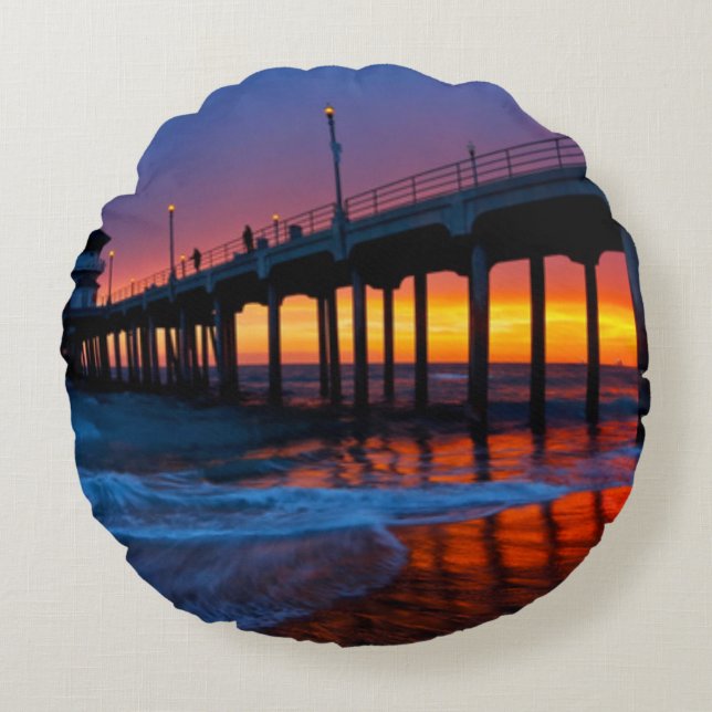 Almofada Redonda Loura e quebrada - Travesseiro Par Sunset HB (Frente)