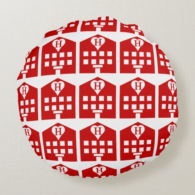 Almofada Redonda Love Hotel Japan Emoji (Verso)