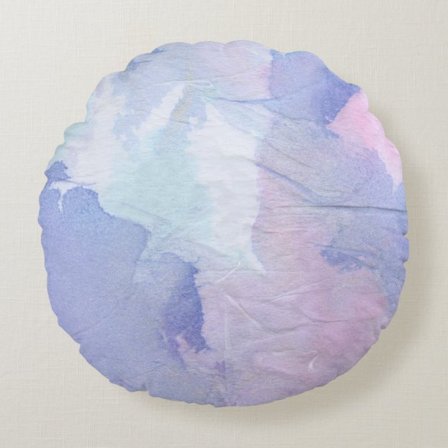 Almofada Redonda Luzes do norte II (Frente)