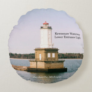 Almofada Redonda Luzes redondas de entrada de Keweenaw Waterway
