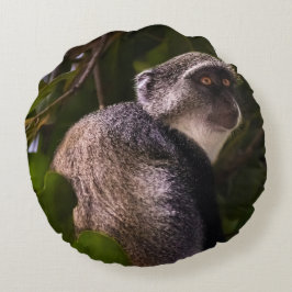 Almofada Redonda Macaco azul, Zanzibar