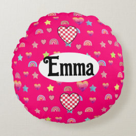 Almofada Redonda Magic pink candy world