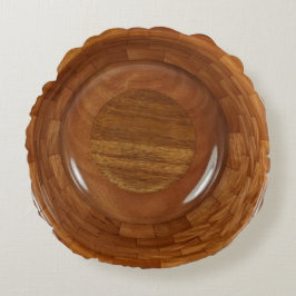 ALMOFADA REDONDA MAHOGANY SEGMENMENTE BOWL