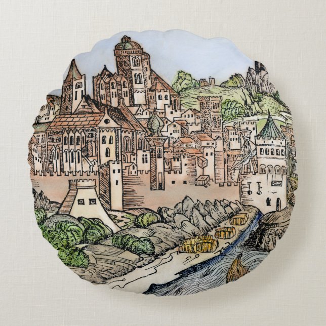 Almofada Redonda Mainz, Alemanha, 1493 (Frente)