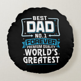 Almofada Redonda Maior No.1 do Mundo do Pai Pai dos Homens