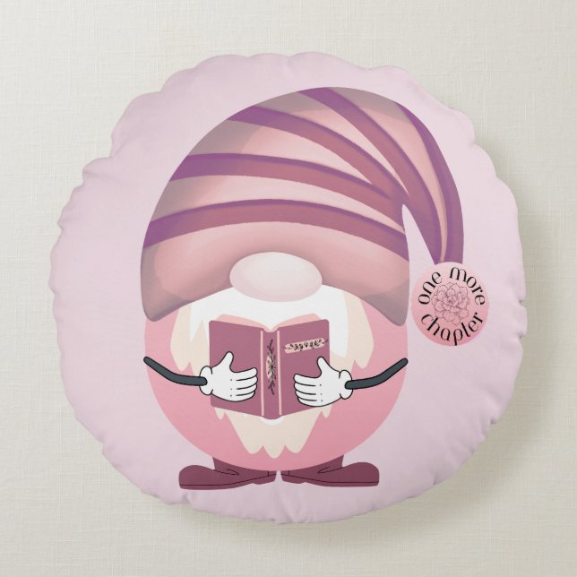 Almofada Redonda Mais um Capítulo Gnomo (Frente)