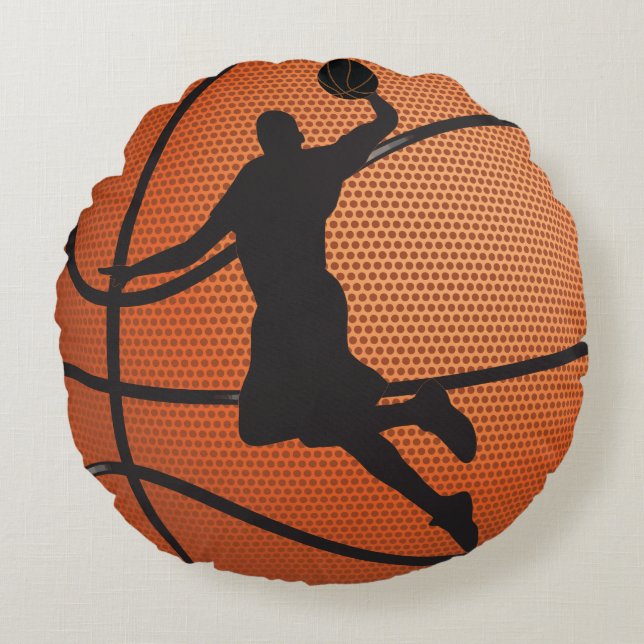 Almofada Redonda mala de basquetebol (Frente)
