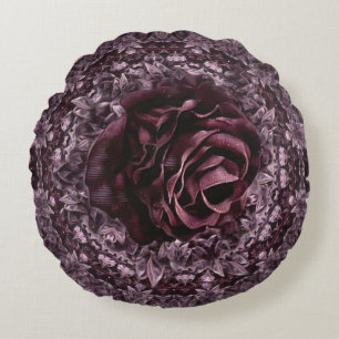 Almofada Redonda Mandala de Rosa