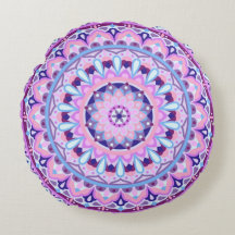 Mandalá Roxo Boho Aconchegante Meditação Geométric