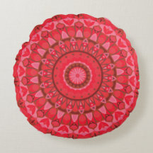 Mandala Vermelha Boho Geométrico Decoração de Afir