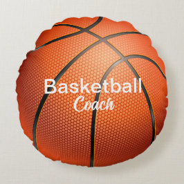 Almofada Redonda Manutenção do treinador de basquetebol personaliza