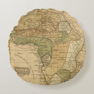 Almofada Redonda Mapa de África por Worcester