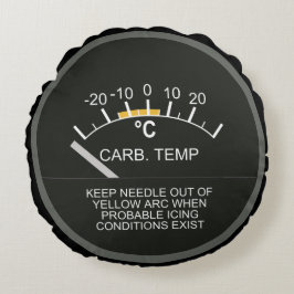 Almofada Redonda Medidor de temperatura do ar do carburador do pain