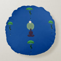 Meditação de Bliss Travesseiro redondo