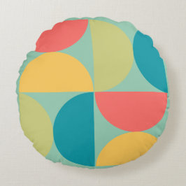 Almofada Redonda Meio século Moderno de Mostarda Bitterdoce e Azeit