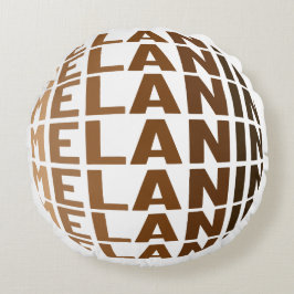 Almofada Redonda Melanin Poppin Black History Monh Sista