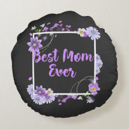 Almofada Redonda Melhor Mãe Nunca