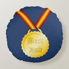 Almofada Redonda Melhor Medalha do Pai Dia dos Pais