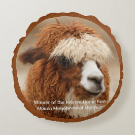 Almofada Redonda Melhor Sobrancelha Unida de Alpaca