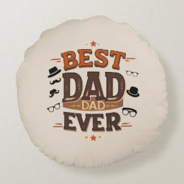 Almofada Redonda Melhor Travesseiro decorativo De Todos Os Anos - I