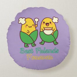 ALMOFADA REDONDA MELHORES AMIGOS PARA SEMPRE, ENGRAÇADO, PRESENTES,