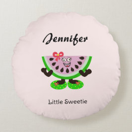 Almofada Redonda Menina Melon