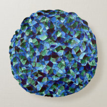 Mensagem de mosaico irregular verde e azul sobrepo